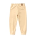 thumbnail image 1 of Duqingm Girls Winter Fleece Lined Leggings Girls Warm Pants Kids Basic Solid Pants Toddler Stretchy Thick Tights (Yellow,4-5 Years), 1 of 2