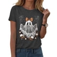 thumbnail image 1 of Duqingm Halloween Shirts Women I'm Just Here Boos Funny Ghost Graphic Tee Tops,M, 1 of 5