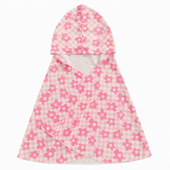 Duqingm Hooded Towel for Kids, Beach Towels, Toddler Bath Towel Wrap Swim Pool Towels Poncho for Boys Girls Pink,12-18 Months