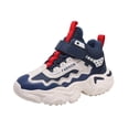 thumbnail image 1 of Duqingm Kids Shoes Girls Lightweight Athletic Running Shoes Breathable Knit School Sports Shoes Little Kid Big Kid,Dark Blue, 1 of 7