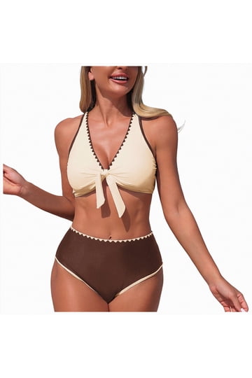 Tummy Control Tankini Modlily Lace Up Tankini Swimsuit For Women