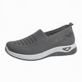 thumbnail image 1 of Duqingm Slip On Shoes Women Women's Fashion Ballet Flats Pointy Toe Flats Mesh Casual Shoes for Women Slip on Shoes Grey,9, 1 of 7