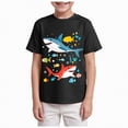 thumbnail image 1 of Duqingm Teen Boy Clothes Boys' Variety Super Soft Stretchable Tee Short Sleeve Graphic T-Shirt Black,11-12 Years, 1 of 4