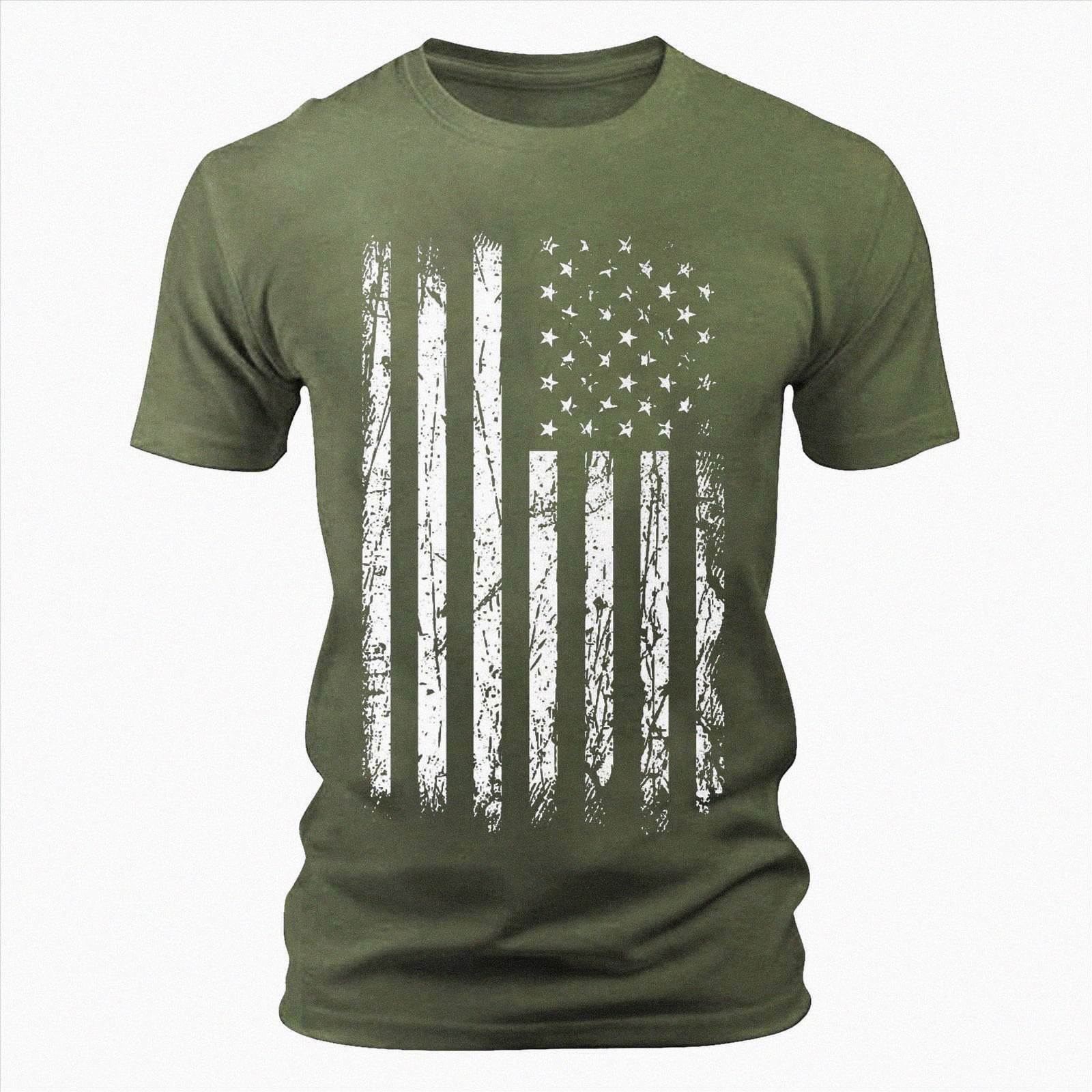 Duqingm Usa Flag Shirts for Men USA National American Flag 4th of July ...