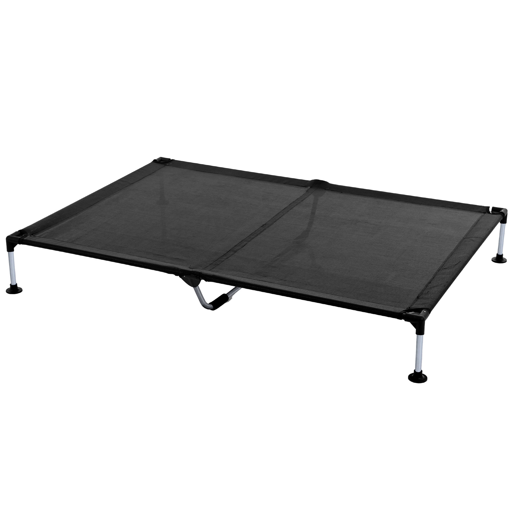 My Duque: COOLA Pet Bed - XLarge - Black, 51 x 34.5" Dog Lounger, Breathable Mesh Fabric, Elevated Structure For Joints, Steel Frame, Animal 119lb Cap