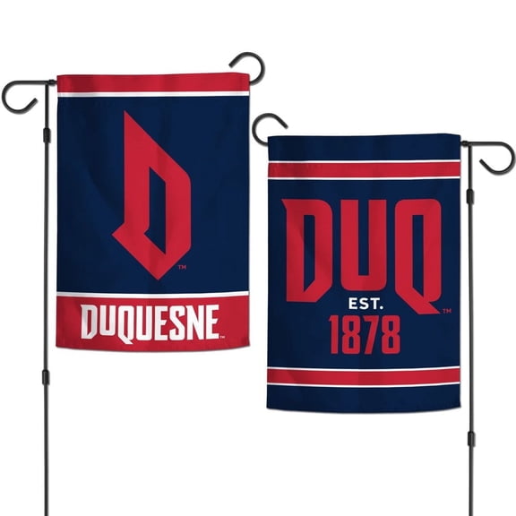 Duquesne Dukes 12.5 x 18" Double Sided Yard and Garden College Banner Flag Is Printed in the USA