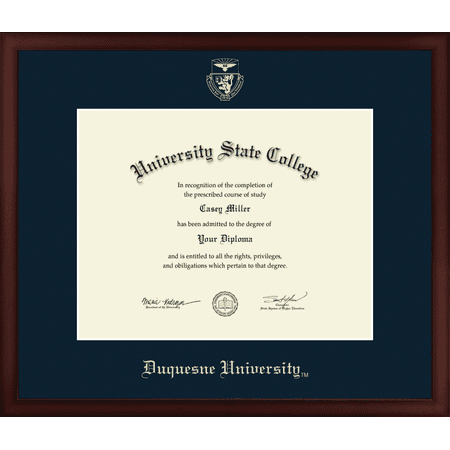 Duquesne University Diploma Frame, Document Size 14" x 11"