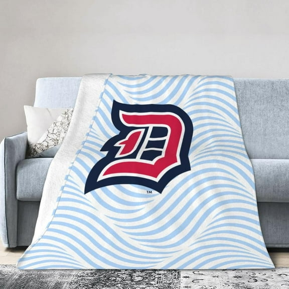 Duquesne University Fleece Blanket, Very Soft Microfiber Flannel Blanket for Couch Warm and Cozy for All Seasons
