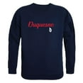 thumbnail image 1 of Duquesne University Script Crewneck T-Shirt, Navy - Medium, 1 of 1