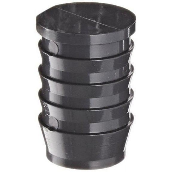 Dura 1449 Series PVC Tube Fitting, Plug, Schedule 40, Gray, 1" Barbed