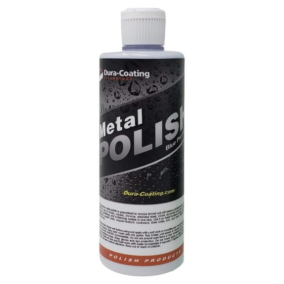 Dura-Coating Blue Premium Metal Wheel & Metal Polish, 32 oz. Aluminum Wheels, Diamond Plate, Stainless Steel, Copper, Brass, Nickel