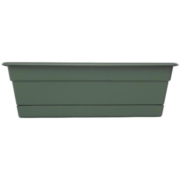 Dura Cotta Rectangular Window Box Planter - Basil - 5.75 x 24 x 7.5 in. - Durable Resin