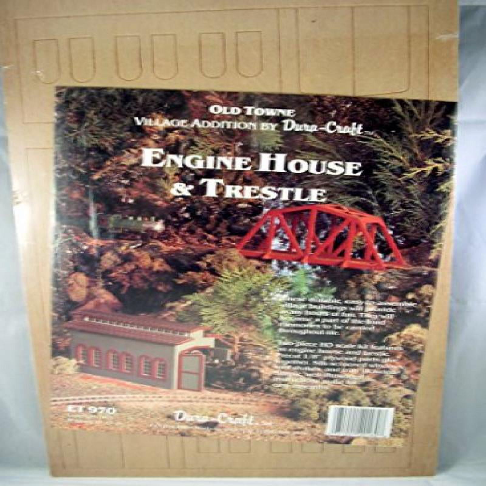 DuraCraft HO Scale Engine House & Trestle ET970 Old Town Village Addition by DuraCraft