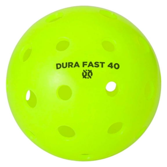Dura Fast 40 Pickleballs by Onix | Outdoor Pickleball | Neon Green | Pack of 6 | Approved and Sanctioned for Tournament Play