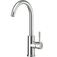 thumbnail image 1 of Dura Faucet 14.5” Streamline Gooseneck Water Faucet Single Lever RV Kitchen Sink Faucet, Chrome, 1 of 9