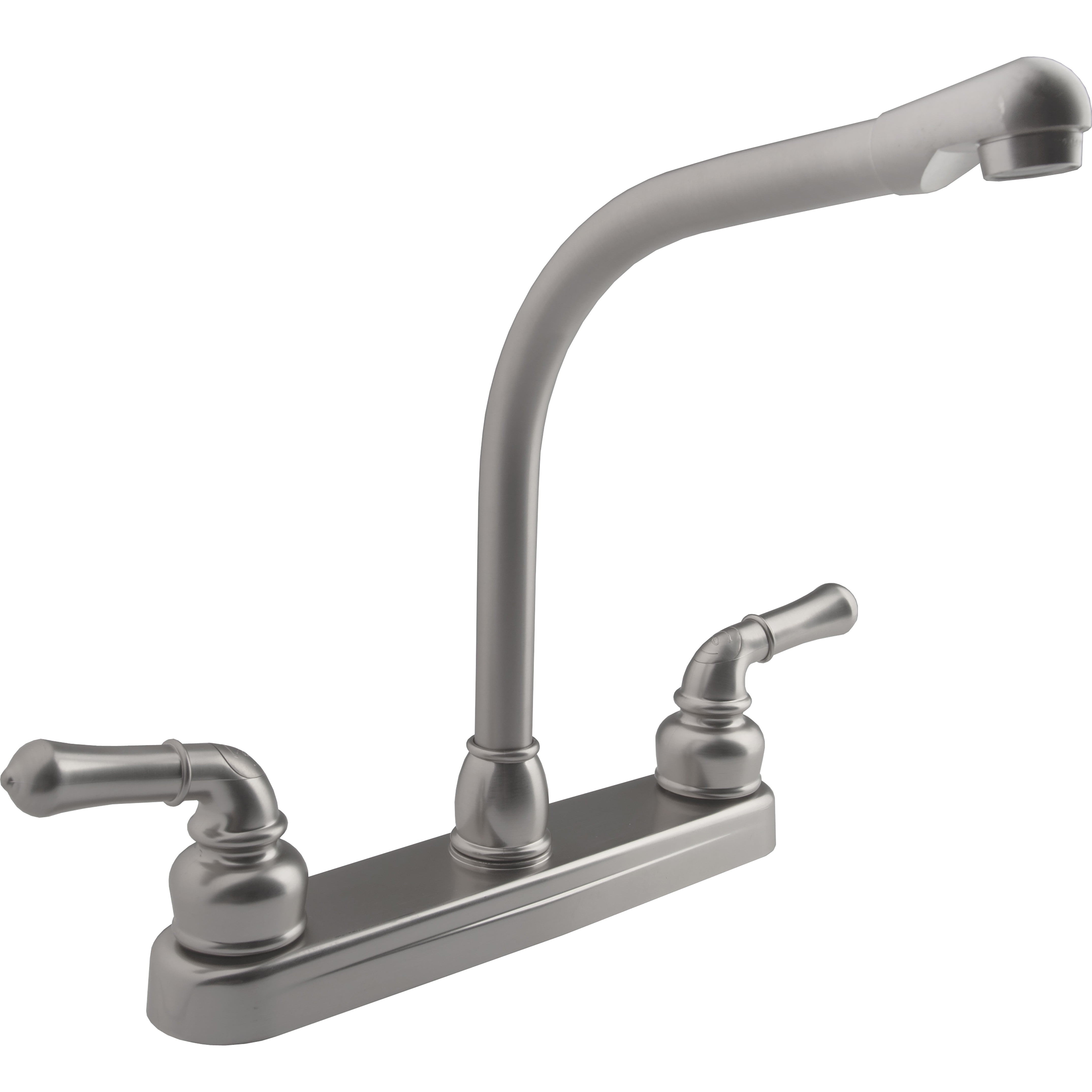 Dura Faucet Classical Hi-Rise RV Kitchen Faucet - Brushed Satin Nickel