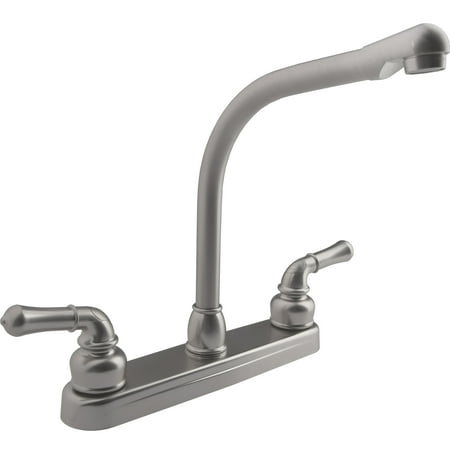 Dura Faucet Classical Hi-Rise RV Kitchen Faucet - Brushed Satin Nickel