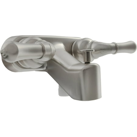 Dura Faucet Classical RV Tub & Shower Diverter Faucet -Brushed Satin Nickel