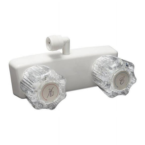 Dura Faucet D6U-SA100A1WT RV Shower Faucet 90 deg Out