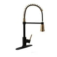 thumbnail image 1 of Dura Faucet DF-NMK504-MBRG Spring Coil Pull-Down RV Kitchen Faucet - Matte Black/Rose Gold, 1 of 1
