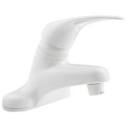 Dura Faucet DF-PL100-WT White Single Lever Bathroom Faucet