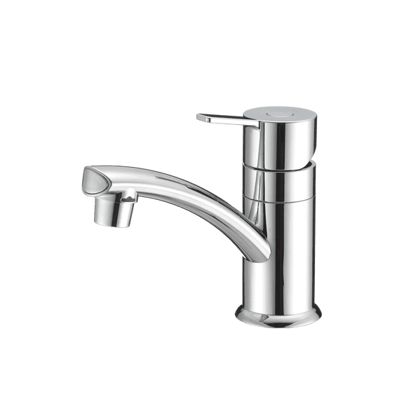 Dura Faucet (DF-PL200M-CP) RV Streamline Single Lever Lavatory Faucet – Chrome, 1-Hole Centerset Sink Faucet with Deck Plate, Leak-Free Ceramic Cartridge, Lead-Free, Easy Installation