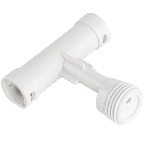 Dura Faucet (DF-RK901-WT) RV Shower Faucet Diverter Tee Replacement (White)