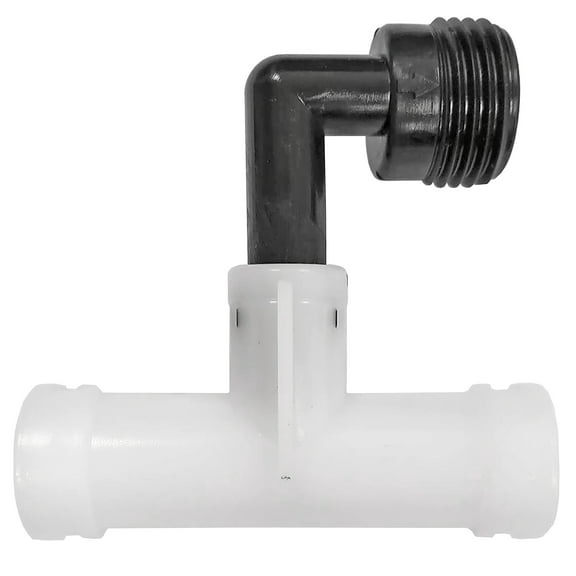 Dura Faucet DF-RK911-BK RV Exterior Shower Faucet Diverter Tee Replacement (Black)