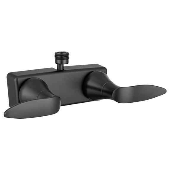 Dura Faucet DF-SA100LH-MB Faucet Shower 2 Valve Single Pc Wall Mount Matte Black