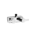 thumbnail image 1 of Dura Faucet (DF-SA100M-CP) Modern RV Shower Faucet Valve Diverter – Chrome, Dual Lever Handles, 4-Inch Center, Lightweight Construction, Lead-Free, Easy 2-Hole Installation, 1 of 1