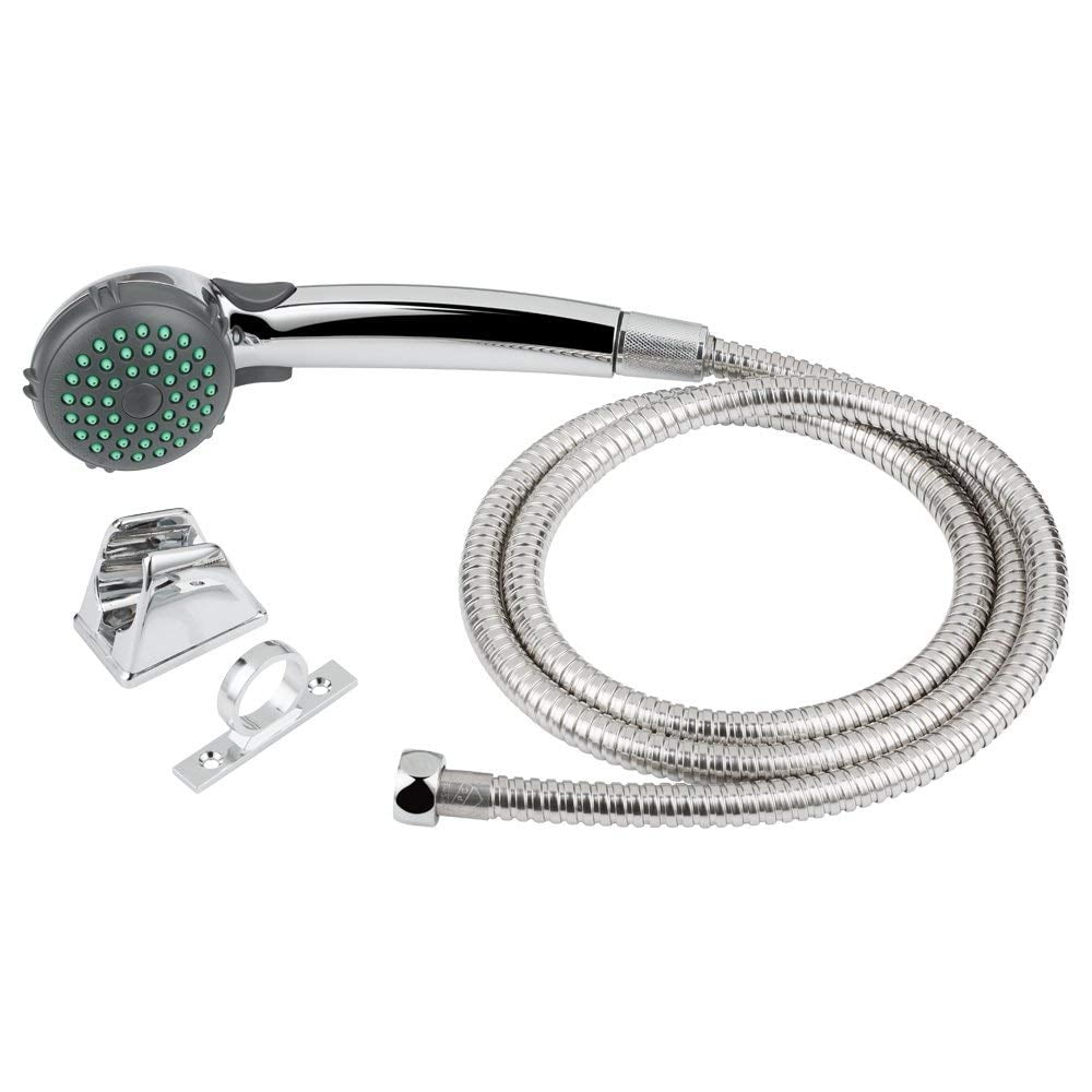 RV Shower Head Replacement with Hose for Camper RV Accessories  Part, High Pressure Hand-Held Showerhead with Shower Hose, Holder and Hose  Guide Ring, Chrome and White Fininsh : Automotive