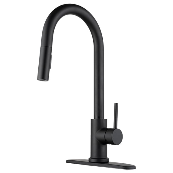 Dura Faucet DF-NMK540-MB Kitchen Faucet Matte Black