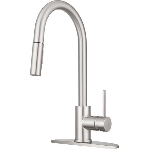 Dura Faucet DFNMK540SN Touch Sensor Pull-Down RV Kitchen Faucet, Satin Nickel