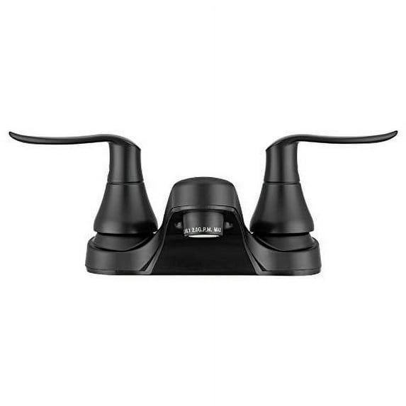 Dura Faucet DF-PL700LH-MB RV Bathroom Faucet with Winged Levers (Matte Black)
