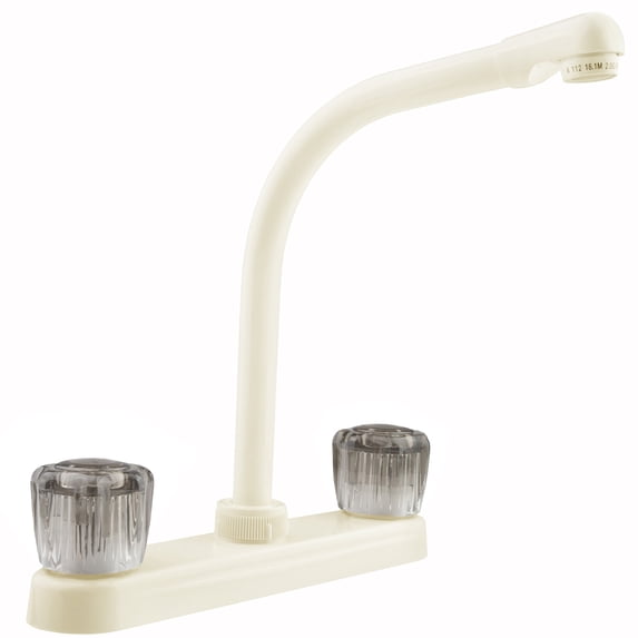 Dura Faucet Hi-Rise Kitchen Faucet for RVs - Bisque Parchment
