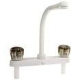 thumbnail image 1 of Dura Faucet Hi-Rise Kitchen Faucet for RVs - White, 1 of 6