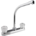 thumbnail image 1 of Dura Faucet DF-PK210A-CP High Rise RV Kitchen Sink Faucet with Crystal Acrylic Knobs (Chrome), 1 of 7