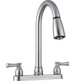 thumbnail image 1 of Dura Faucet Non-Metallic Dual Lever Pull-Down RV Kitchen Faucet - Brushed Satin Nickel, 1 of 5