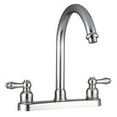 thumbnail image 1 of Dura Faucet Non-Metallic J-Spout RV Kitchen Faucet - Brushed Satin Nickel, 1 of 3
