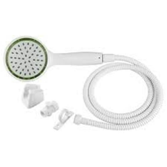 Dura Faucet Pressure Assist Rv Shower Wand & Hose Kit, White
