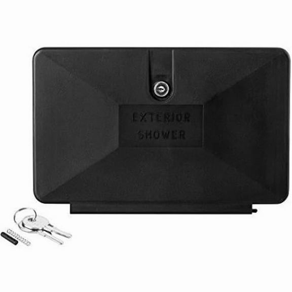 Dura Faucet  RV Exterior Shower Box Door, Black