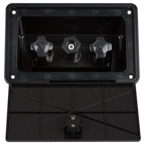 Dura Faucet RV Exterior Spray Box - Black