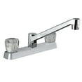 thumbnail image 1 of Dura Faucet Two Handle Kitchen Faucet with Crystal Acrylic Knobs for RVs- Chrome Polished, 1 of 7