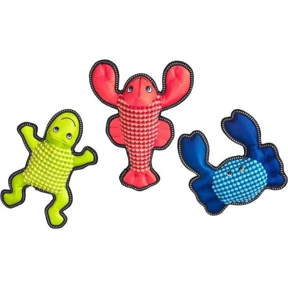 Dura-Fuse Sea Creature Dog Toy - 10 in.