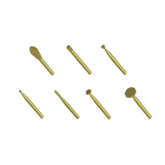 Dura-GRIT SR-SET-7FD-120 120-Grit Fine Detail Carbide Carve Set for Woodworking