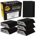 thumbnail image 1 of Dura-Gold 60 Grit 4-Sided Hand Sanding Block Sponges with Angled Edge, Box of 6 - Performance Flex 3.9" x 2.75" x 1" Wet or Dry Flexible Sandpaper Abrasive Pads - Wood, Drywall, Metal Auto Paint, 1 of 6