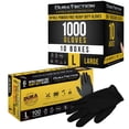 thumbnail image 1 of Dura-Gold HD Black Nitrile Disposable Gloves, 10 Boxes of 100, Size Large, 6 Mil - Latex Free, Powder Free, Textured Grip, Food Safe, 1 of 7