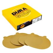 Dura-Gold - Premium - 320 Grit 6" Gold PSA Self Adhesive Stickyback Sanding Discs for DA Sanders - Box of 50 Sandpaper