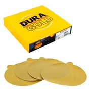 Dura-Gold - Premium - 800 Grit 6" Gold PSA Self Adhesive Stickyback Sanding Discs for DA Sanders - Box of 50 Sandpape