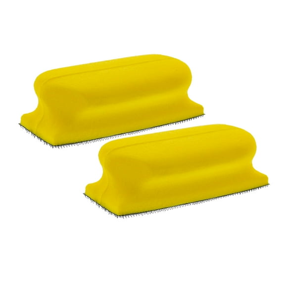 Dura-Gold Pro Series Rectangle 4" x 1-3/4" Hand Sanding Block Base Handle with Hook & Loop Backing, 2 Pack - Attach Pad to Contoured 4" Sanding Blocks Sandpaper - Sand Wood Woodworking Furniture Paint